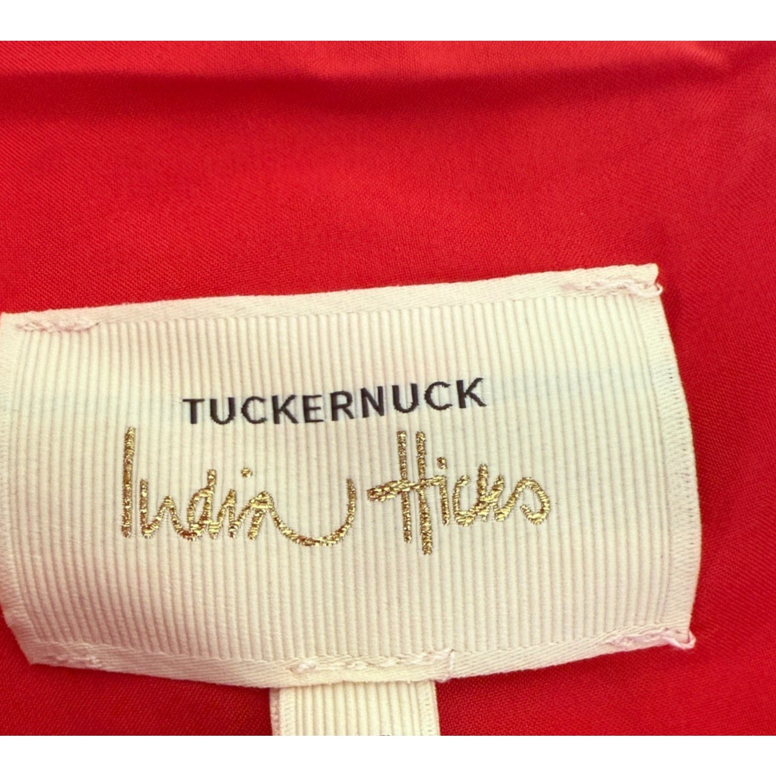 Tuckernuck x India Hicks Scarlet Carmen One Shoulder Dress Medium