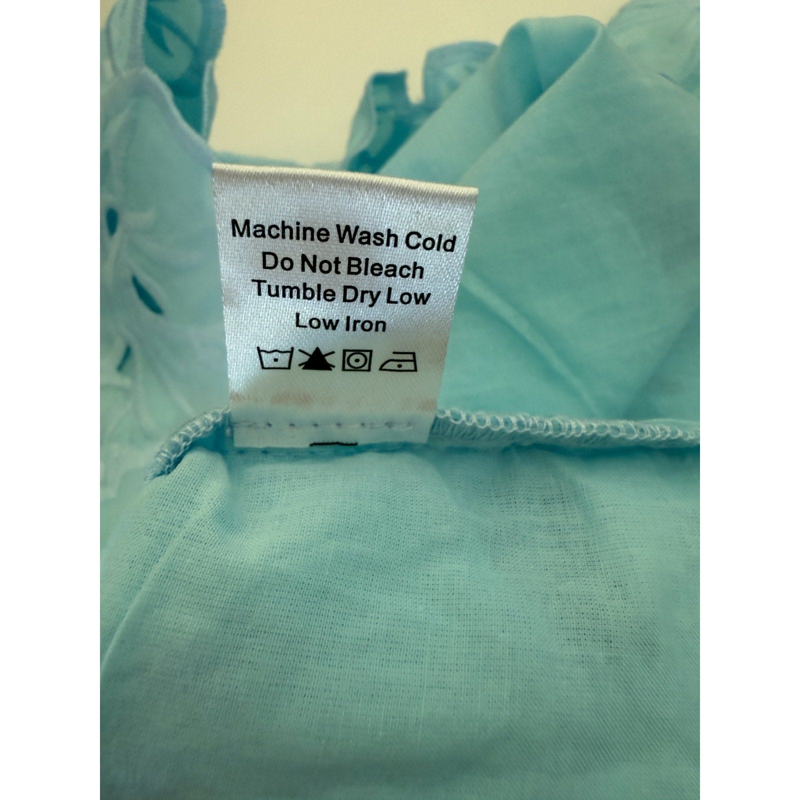 Tuckernuck Aqua Floral Lace Camilla Embroidered Floral Mini Dress Size XL