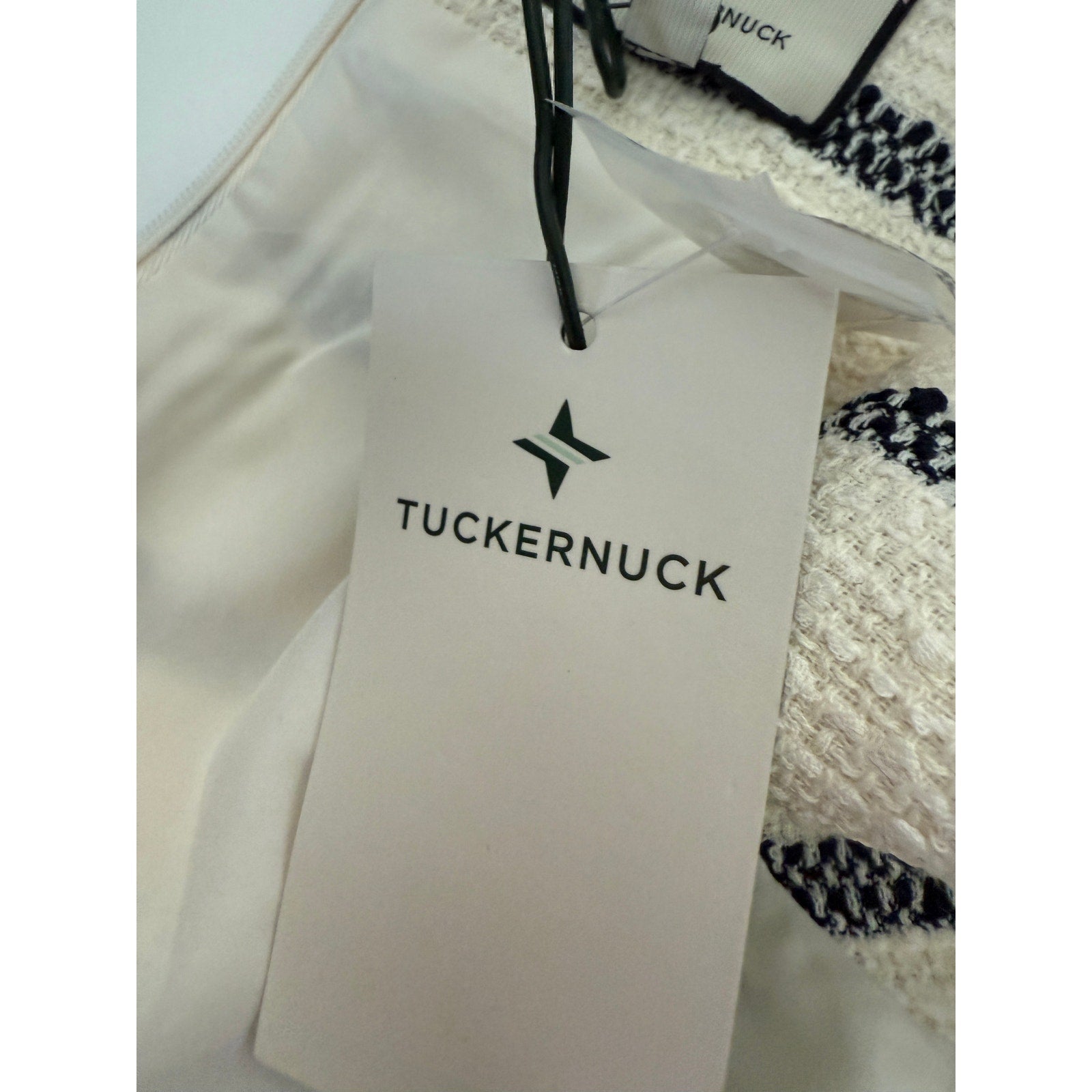 Tuckernuck Tweed Sleeveless Jackie Dress Navy Stripes  Size S