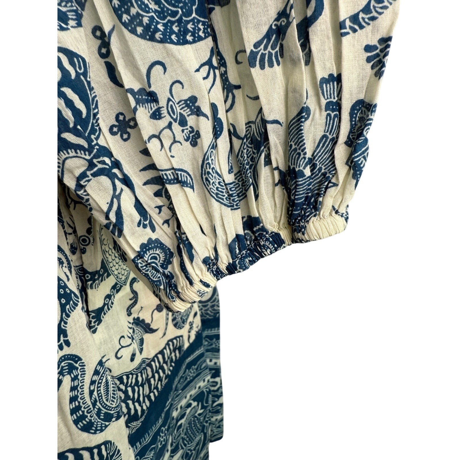 Rhode Sariska Safari Ruby Border Print Relaxed Fit Mini Dress  Size XS
