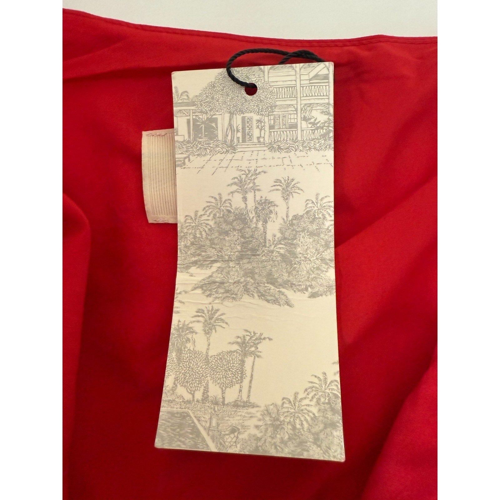 Tuckernuck x India Hicks Scarlet Carmen One Shoulder Dress Medium