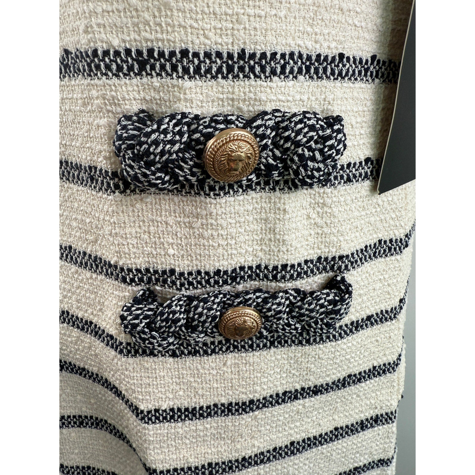 Tuckernuck Tweed Sleeveless Jackie Dress Navy Stripes  Size S