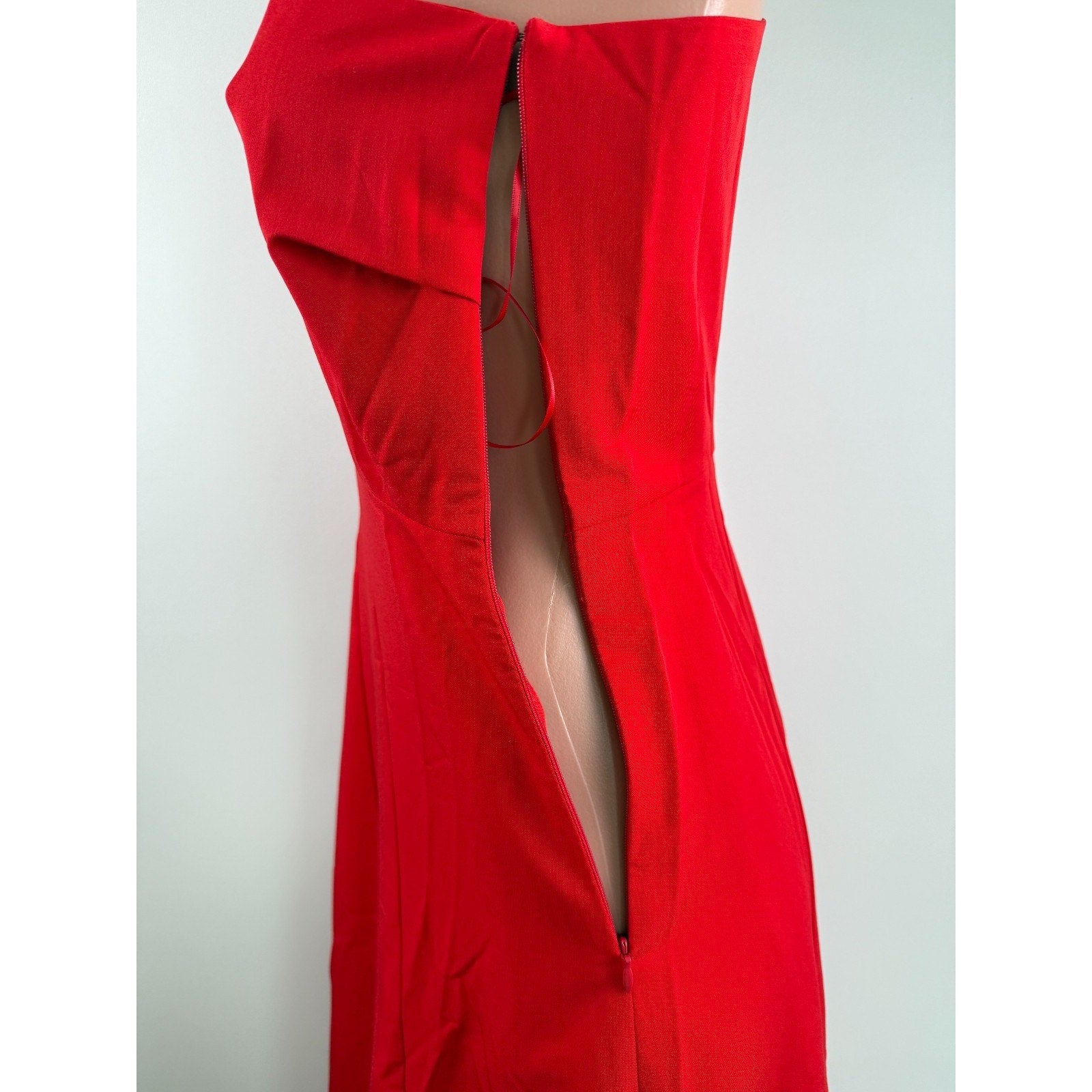 Tuckernuck x India Hicks Scarlet Carmen One Shoulder Dress Medium