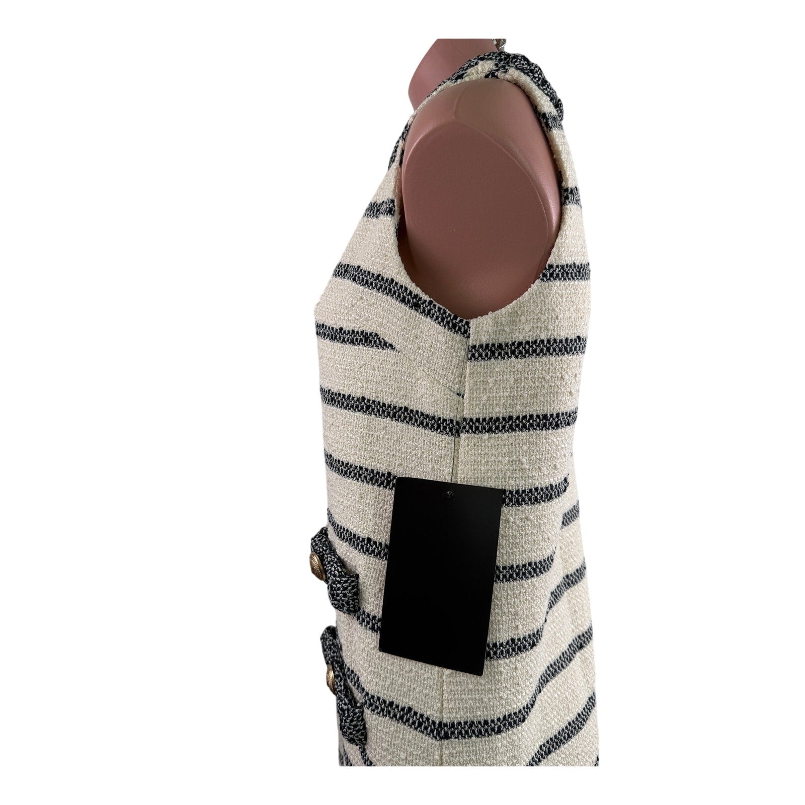 Tuckernuck Tweed Sleeveless Jackie Dress Navy Stripes  Size S