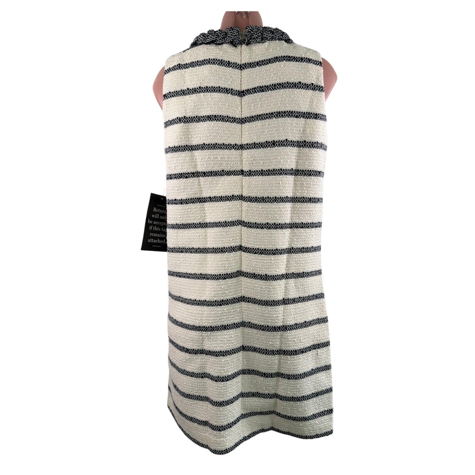 Tuckernuck Tweed Sleeveless Jackie Dress Navy Stripes  Size S