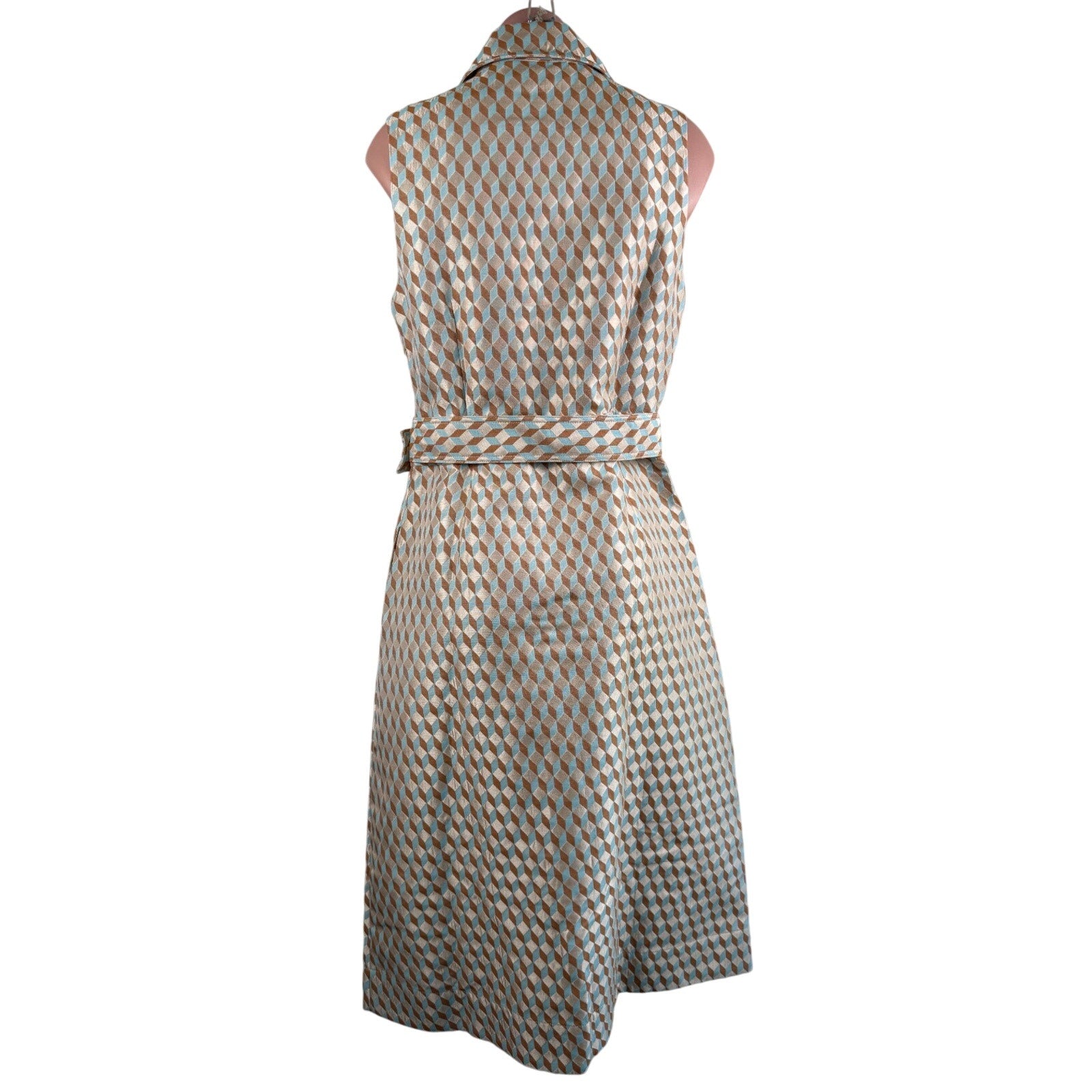 Tuckernuck Ocean Spray Sleeveless Cheyenne Button Closure Dress Beige Size M NWT