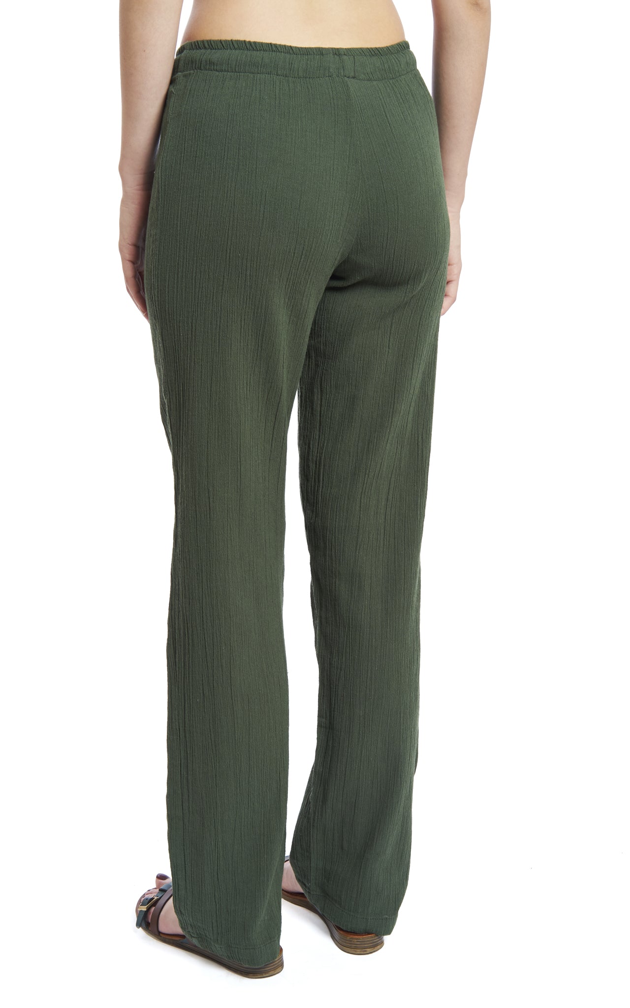 Women's Gauze Cotton Beach and PJ Pants (Green)